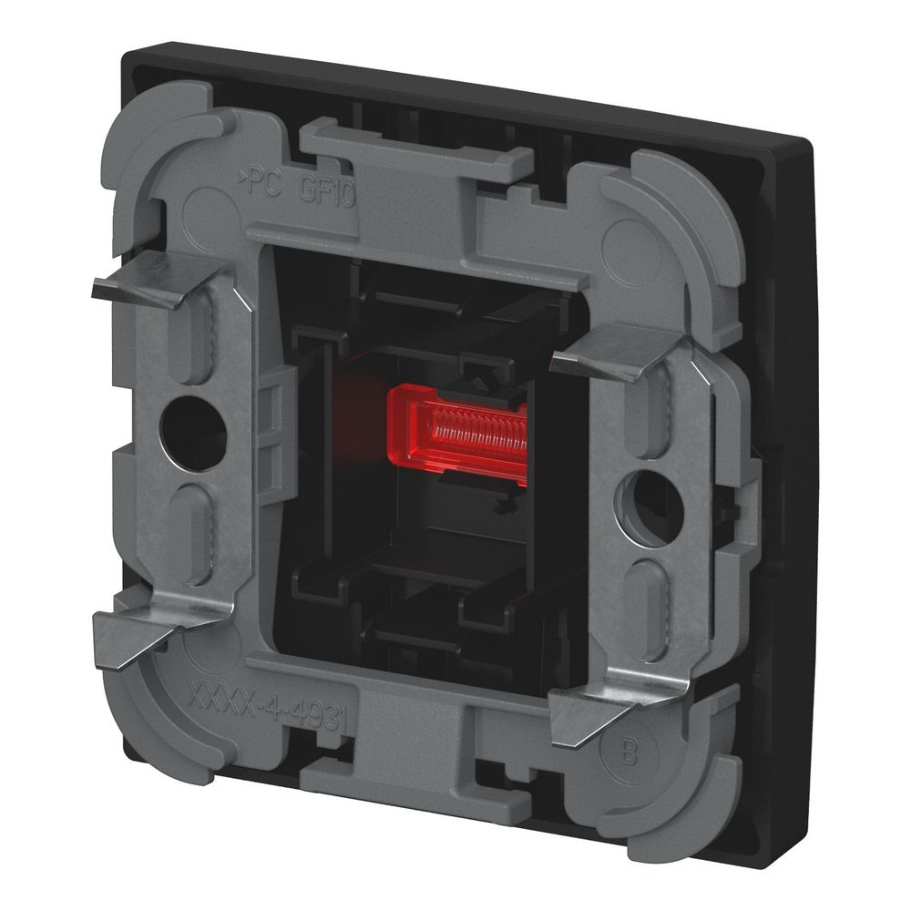 Busch Jäger Wippe mit kleiner roter Kalotte 1789-915 schwarz matt Busch-balance SI... BJ-2CKA001731A4037 4011395360422 (Abb. 3)