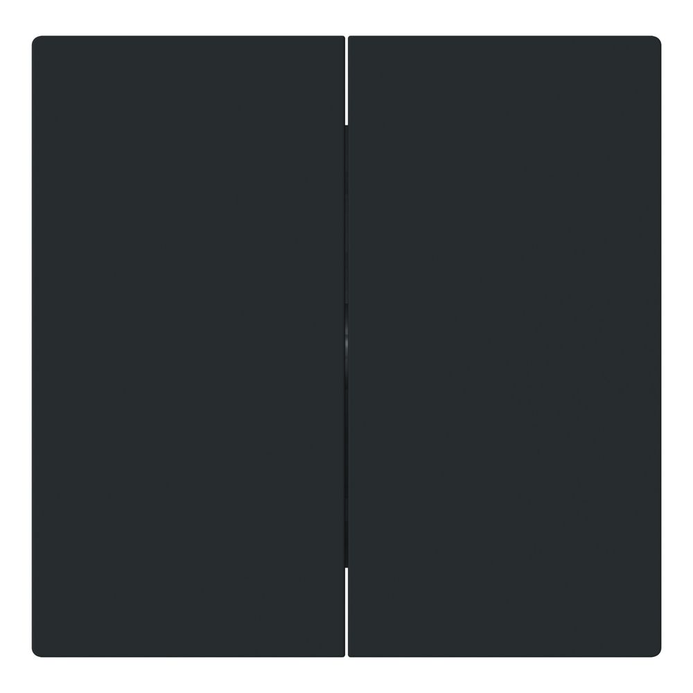 Busch Jäger Wippe geschlossen schwarz 1785-45M für Serienschalter Busch-art linear... BJ-2CKA001751A3388 4011395326459 (Abb. 1)