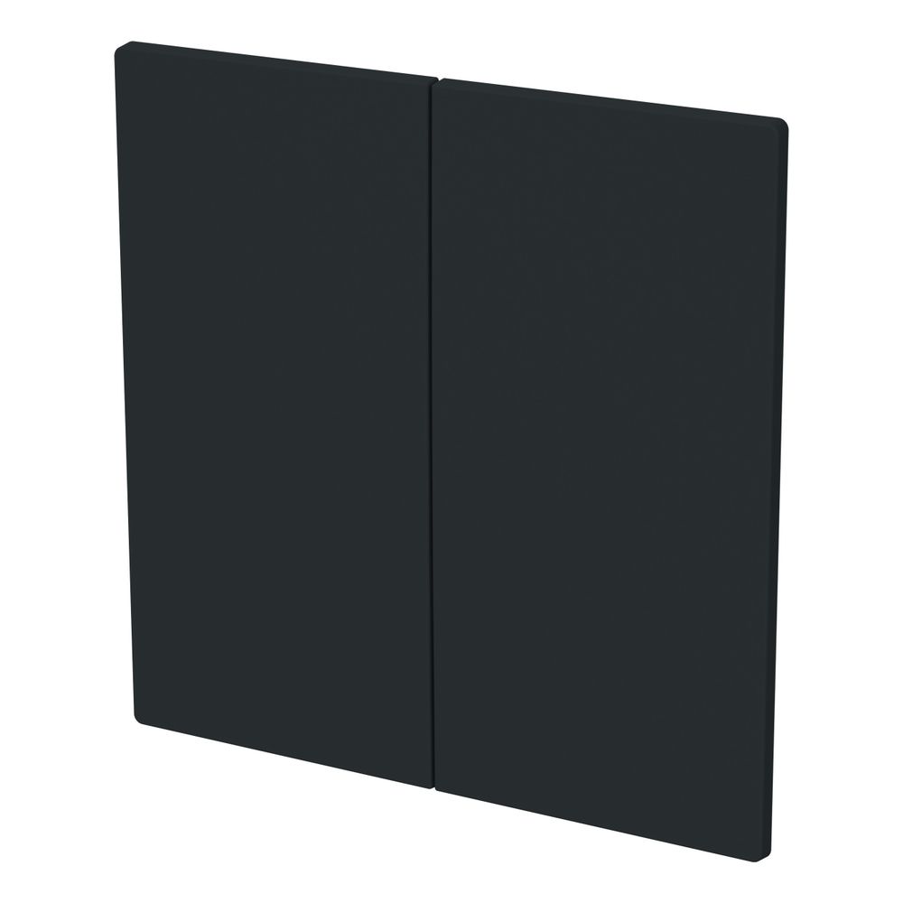 Busch Jäger Wippe geschlossen schwarz 1785-45M für Serienschalter Busch-art linear... BJ-2CKA001751A3388 4011395326459 (Abb. 2)