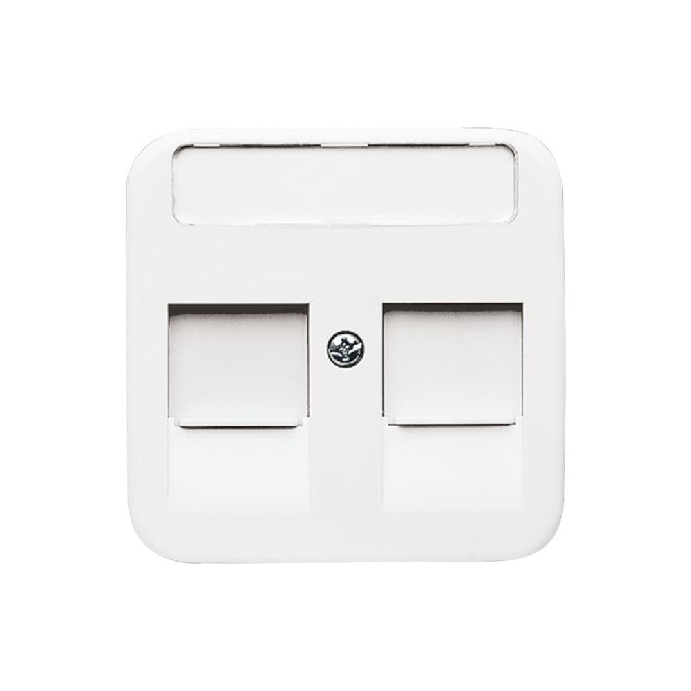 Busch Jäger Reflex SI Abdeckung für 1800-214 2 Modular-Jack-Einsätze alpinweiss... BJ-2CKA001753A8030 4011395743607 (Abb. 1)