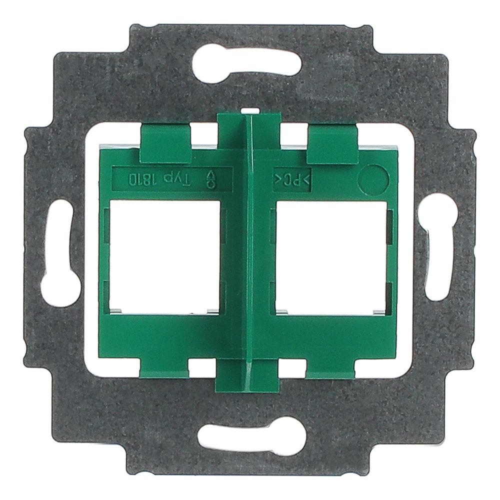 Busch Jäger UP Tragring mit grünem Sockel 1810 für 2 Modular Jack Einsätze... BJ-2CKA001753A8048 4011395743706 (Abb. 4)