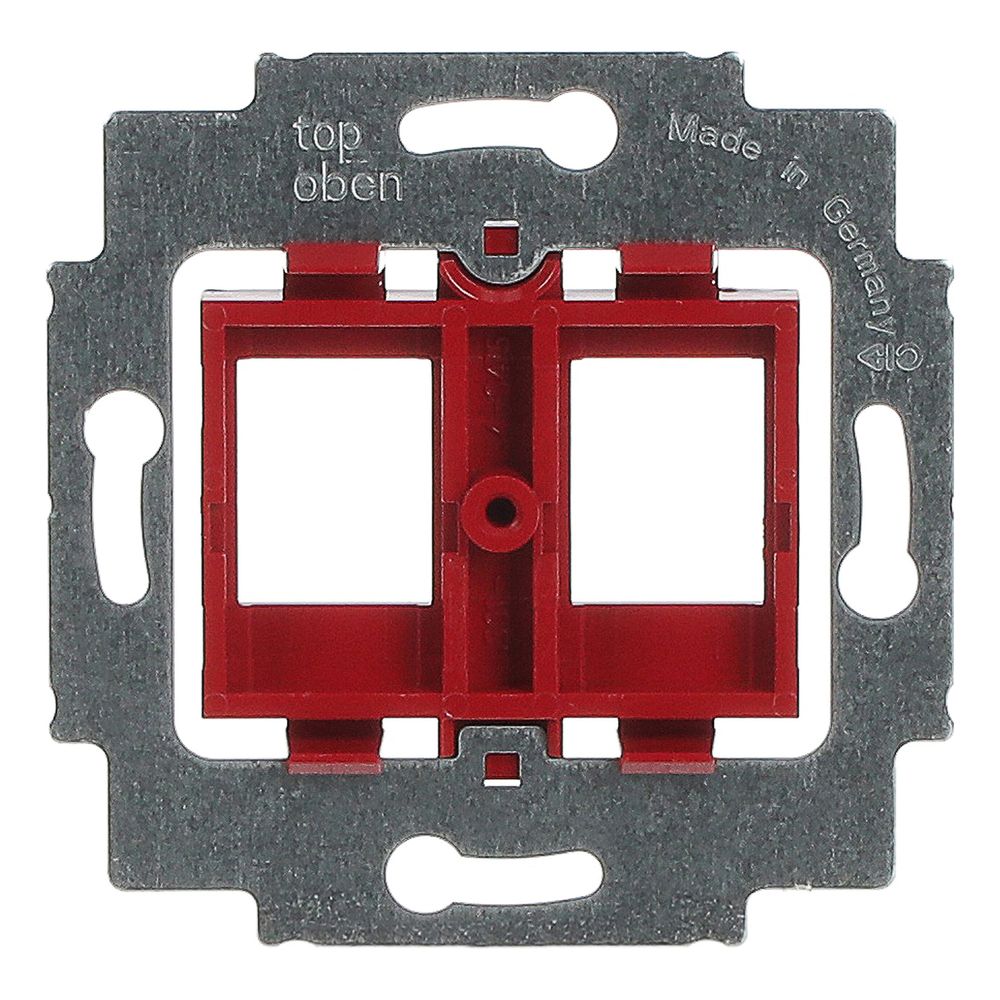 Busch Jäger UP Tragring mit rotem Sockel 1812 für 2 Modular Jack... BJ-2CKA001753A8055 4011395743805 (Abb. 1)