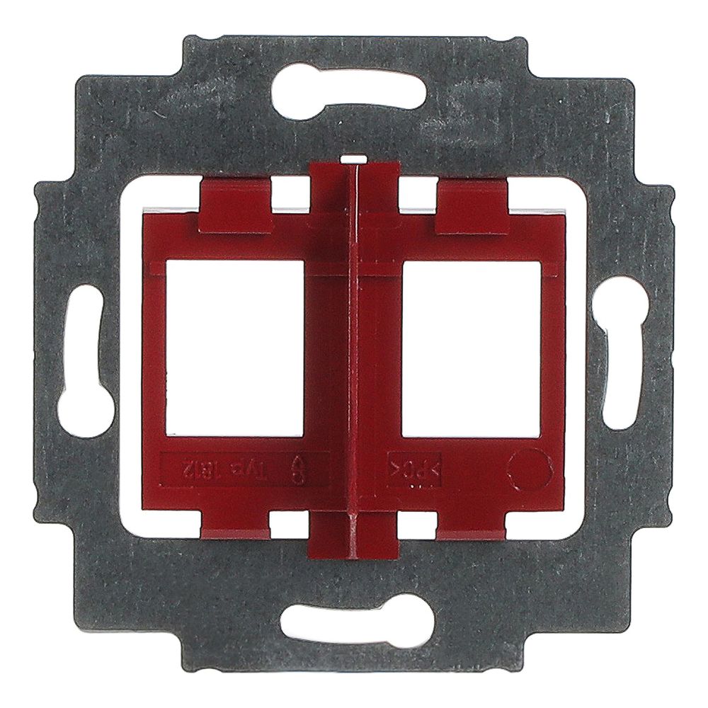 Busch Jäger UP Tragring mit rotem Sockel 1812 für 2 Modular Jack... BJ-2CKA001753A8055 4011395743805 (Abb. 4)