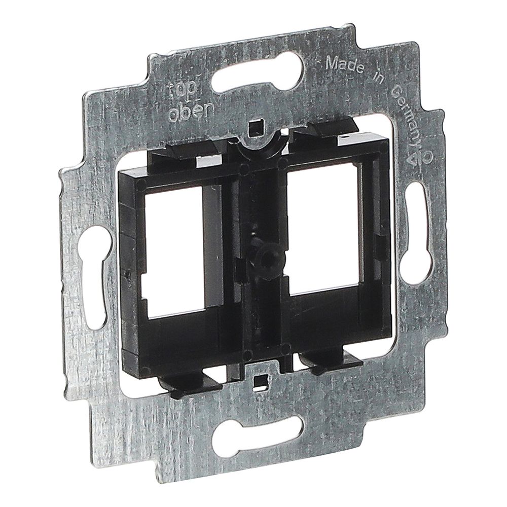 Busch Jäger UP Tragring schwarz Sockel 1814 für 2 Modular Jack Einsätze CAT5... BJ-2CKA001753A8063 4011395743904 (Abb. 3)