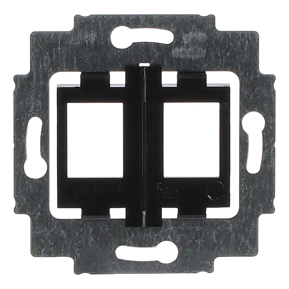 Busch Jäger UP Tragring schwarz Sockel 1814 für 2 Modular Jack Einsätze CAT5... BJ-2CKA001753A8063 4011395743904 (Abb. 4)