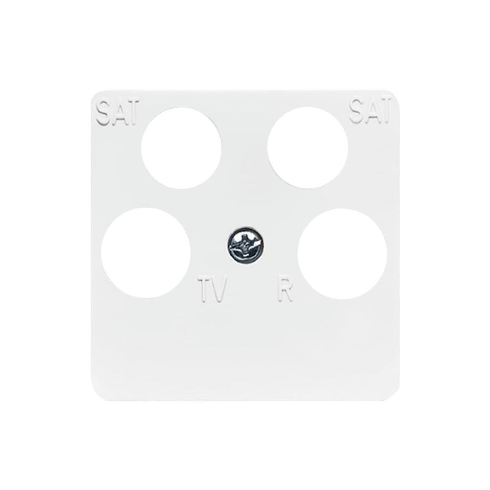 Busch Jäger Reflex SI Koax-Abdeck 1743/10-04-214 4Loch alpinweiss... BJ-2CKA001753A8659 4011395805107 (Abb. 1)