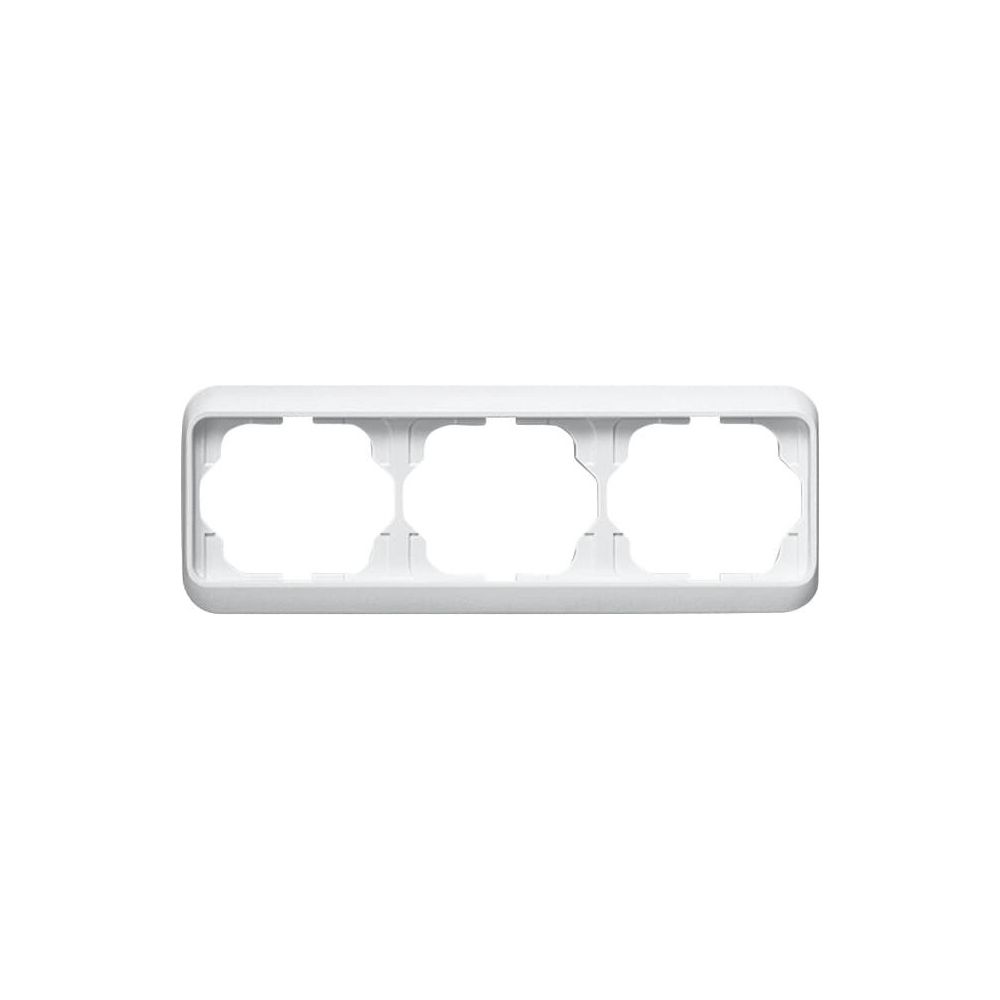 Busch Jäger Abdeckrahmen 3-fach alpha nea 1723-24G alabaster/studioweiss waagerecht... BJ-2CKA001754A2718 4011395691106 (Abb. 1)