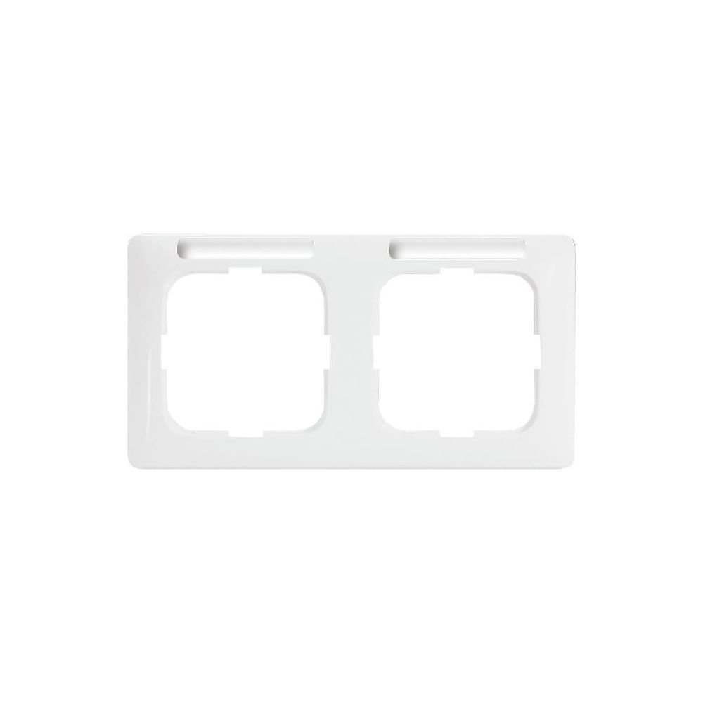 Busch Jäger Reflex SI Linear Rahmen 1732NSKA-214 2-fach alpinweiß waagerecht... BJ-2CKA001754A4060 4011395969472 (Abb. 1)