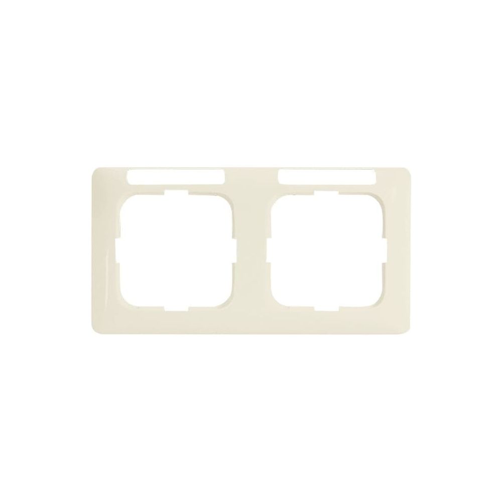 Busch Jäger Duro 2000 SI Linear 1732NSKA-212 Rahmen 2-fach weiß waagerecht mit Sich... BJ-2CKA001754A4095 4011395991527 (Abb. 1)