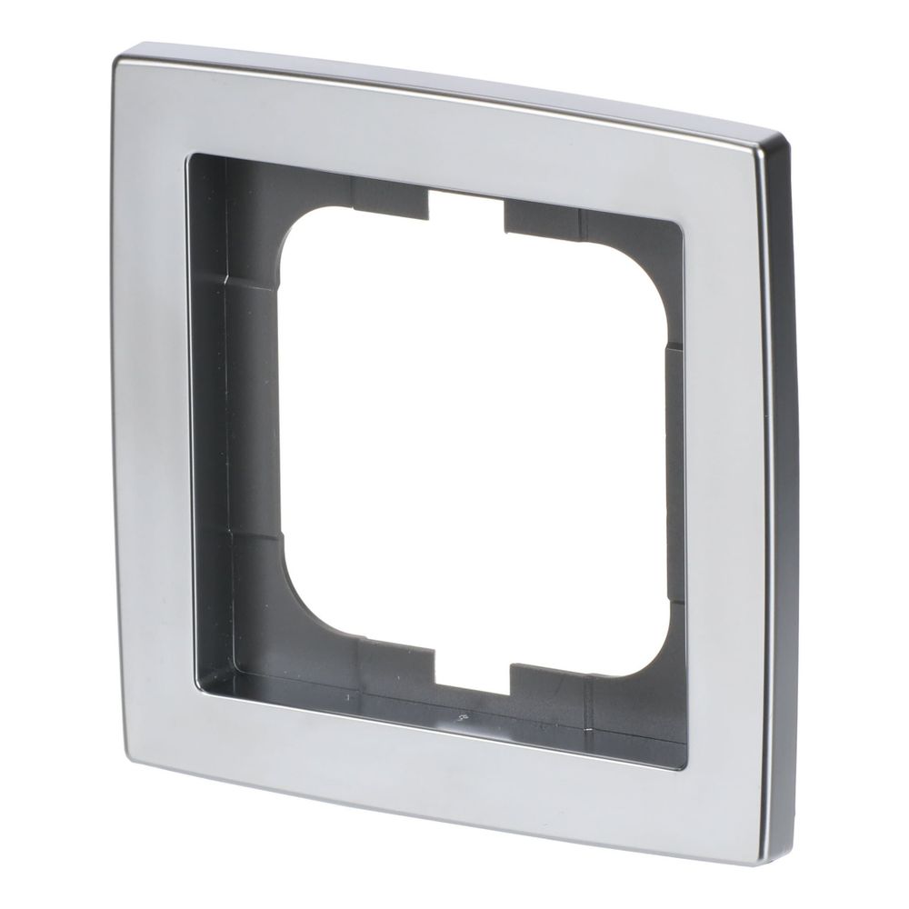 Busch Jäger Abdeckrahmen 1-fach 1721-80 Chrom matt... BJ-2CKA001754A4104 4011395994825 (Abb. 2)
