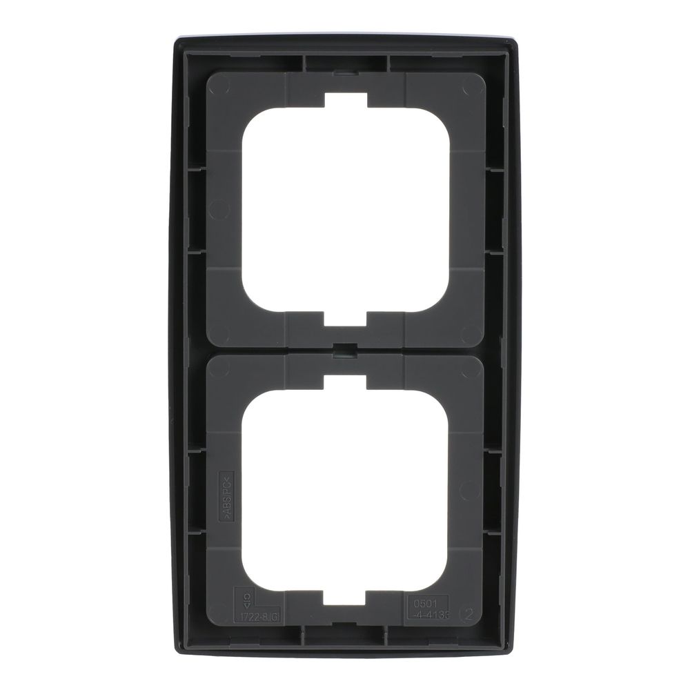 Busch Jäger Abdeckrahmen 2-fach chrom matt 1722-80 für senkrechte und waagerechte M... BJ-2CKA001754A4105 4011395994849 (Abb. 4)