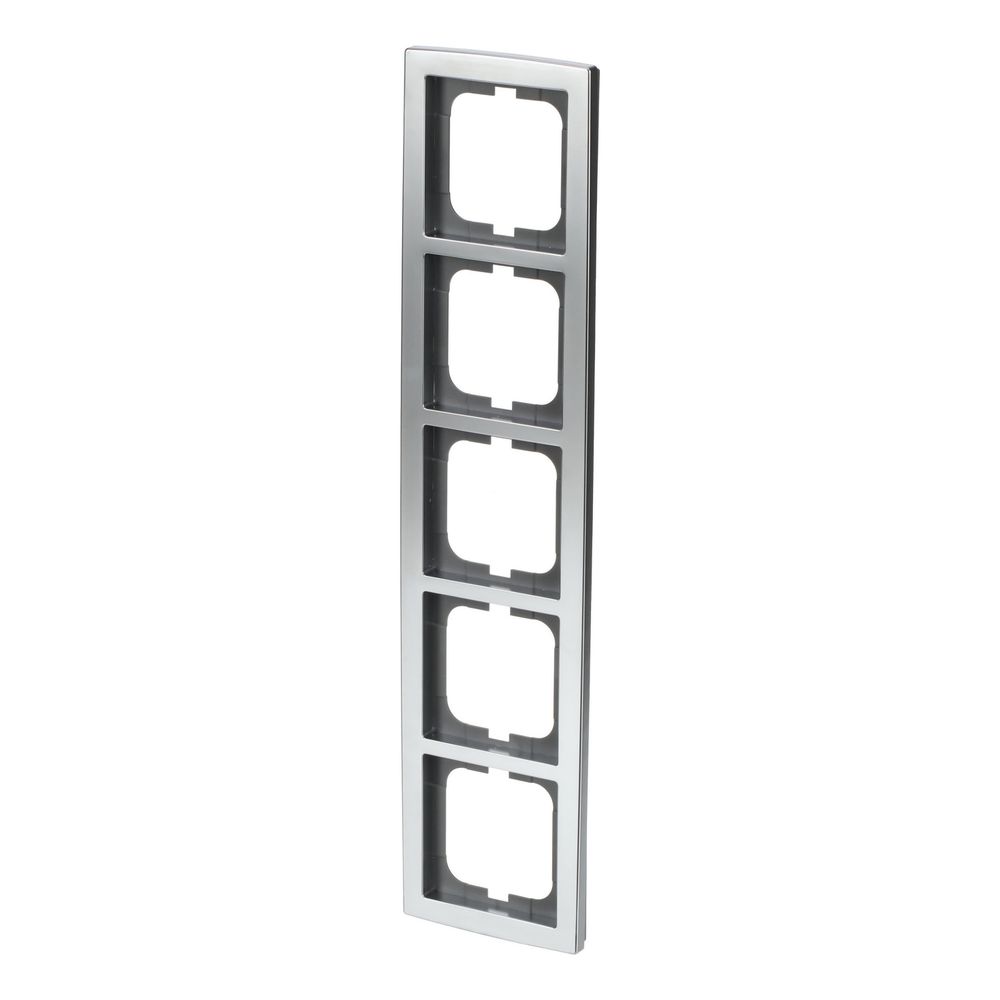 Busch Jäger Abdeckrahmen 5-fach chrom matt 1725-80 für senkrechte und waagerechte M... BJ-2CKA001754A4108 4011395994924 (Abb. 2)