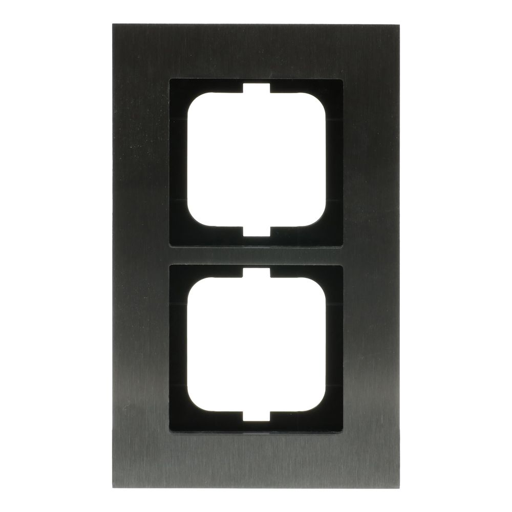 Busch Jäger carat Rahmen 1722-860 2fach Edelstahl... BJ-2CKA001754A4255 4011395056813 (Abb. 2)