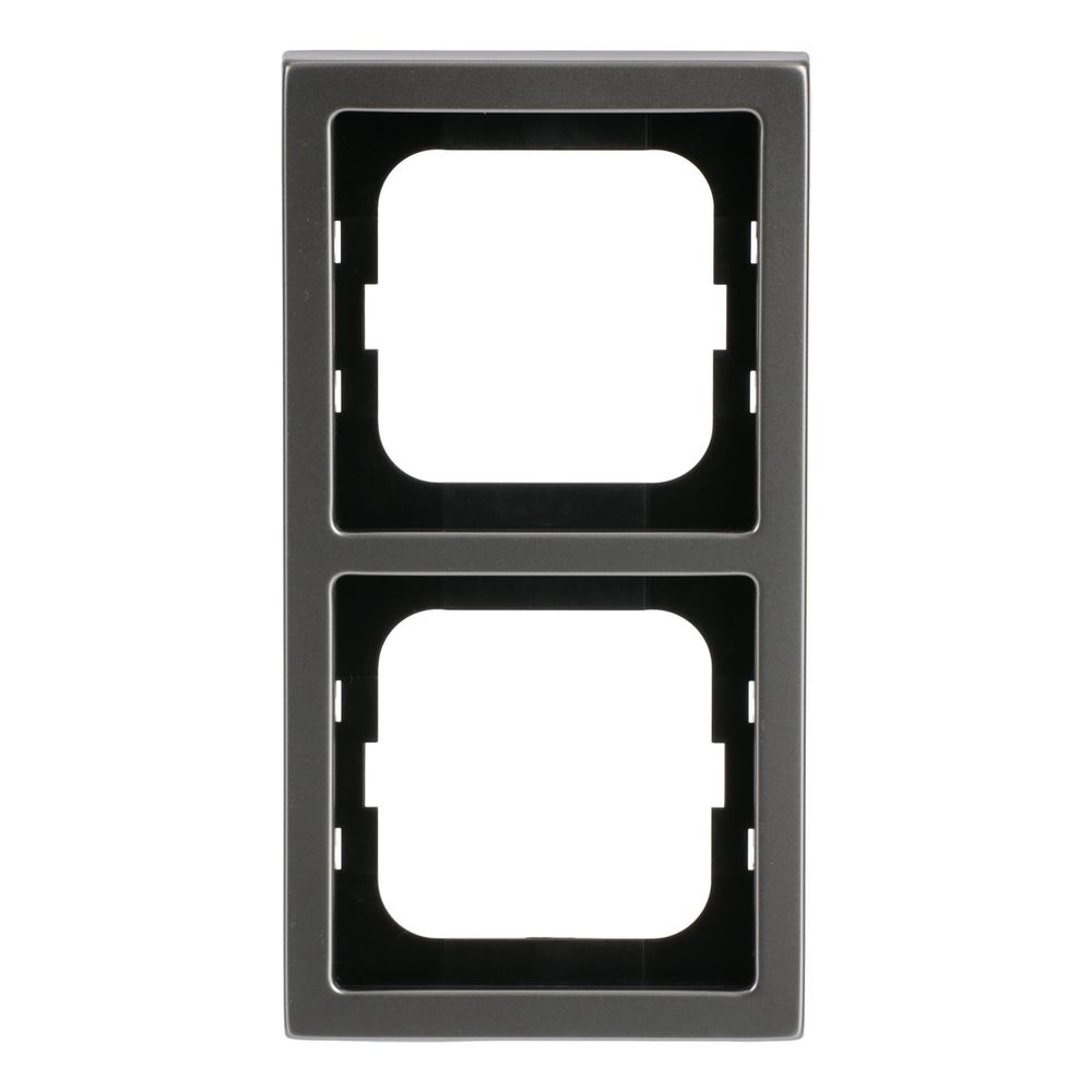 Busch Jäger pur edelstahl Rahmen 1722-866K 2fach Edelstahl... BJ-2CKA001754A4318 4011395088340 (Abb. 1)