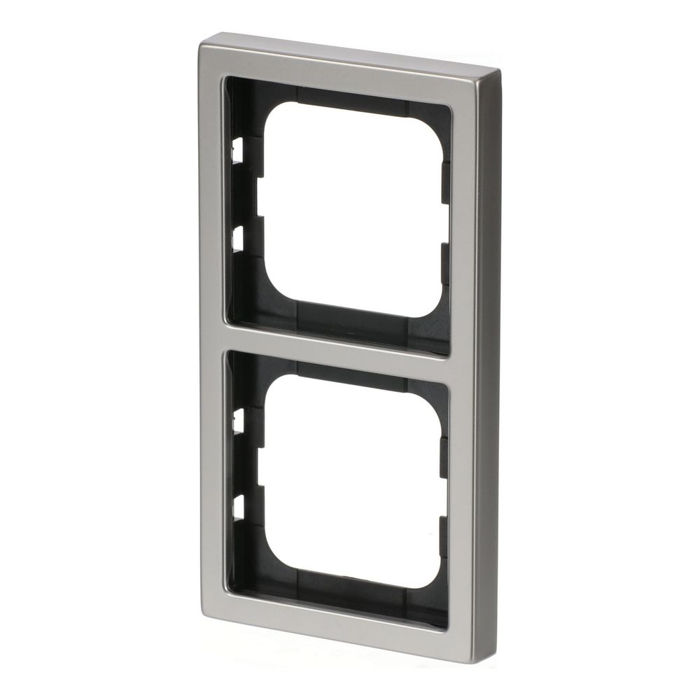 Busch Jäger pur edelstahl Rahmen 1722-866K 2fach Edelstahl... BJ-2CKA001754A4318 4011395088340 (Abb. 2)