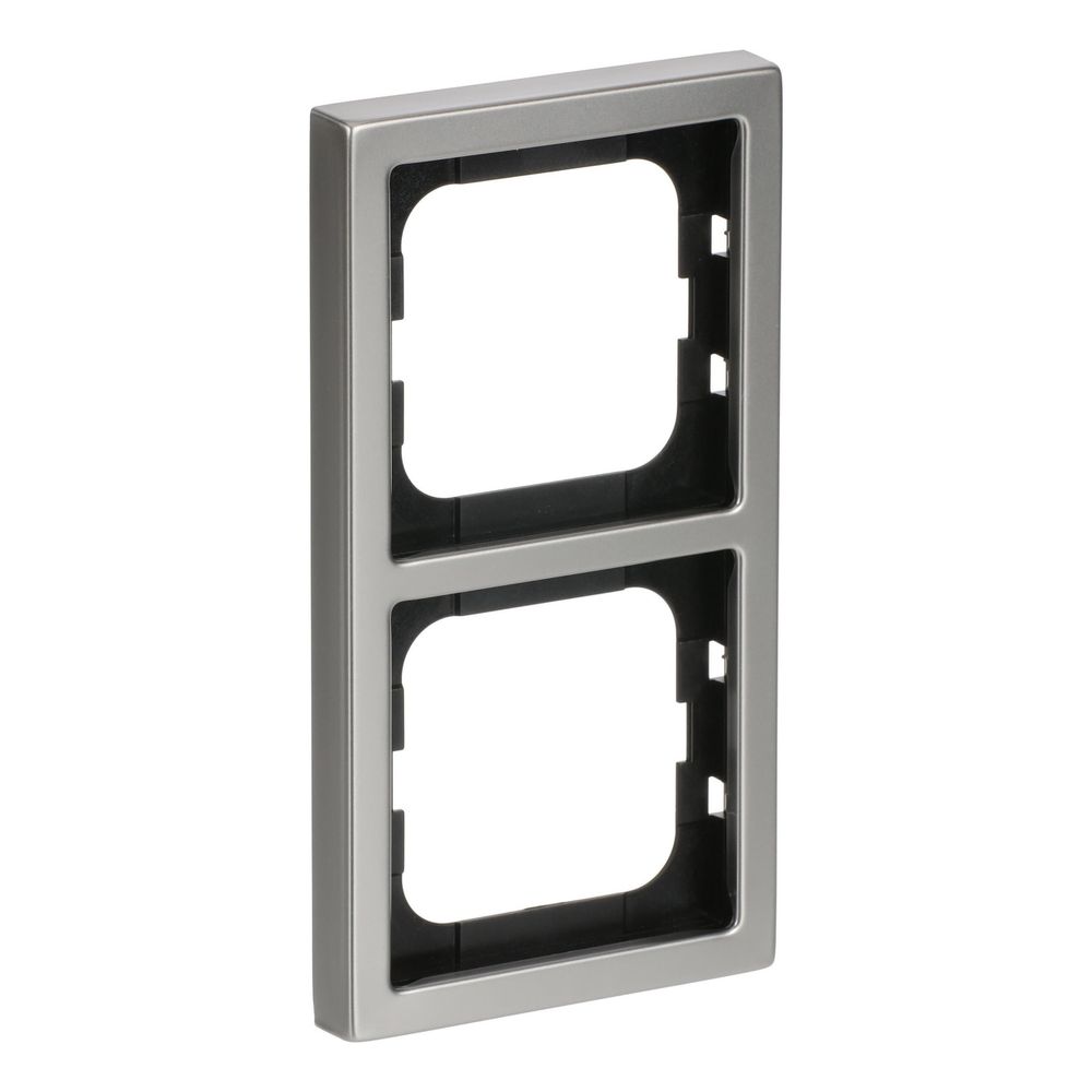 Busch Jäger pur edelstahl Rahmen 1722-866K 2fach Edelstahl... BJ-2CKA001754A4318 4011395088340 (Abb. 3)