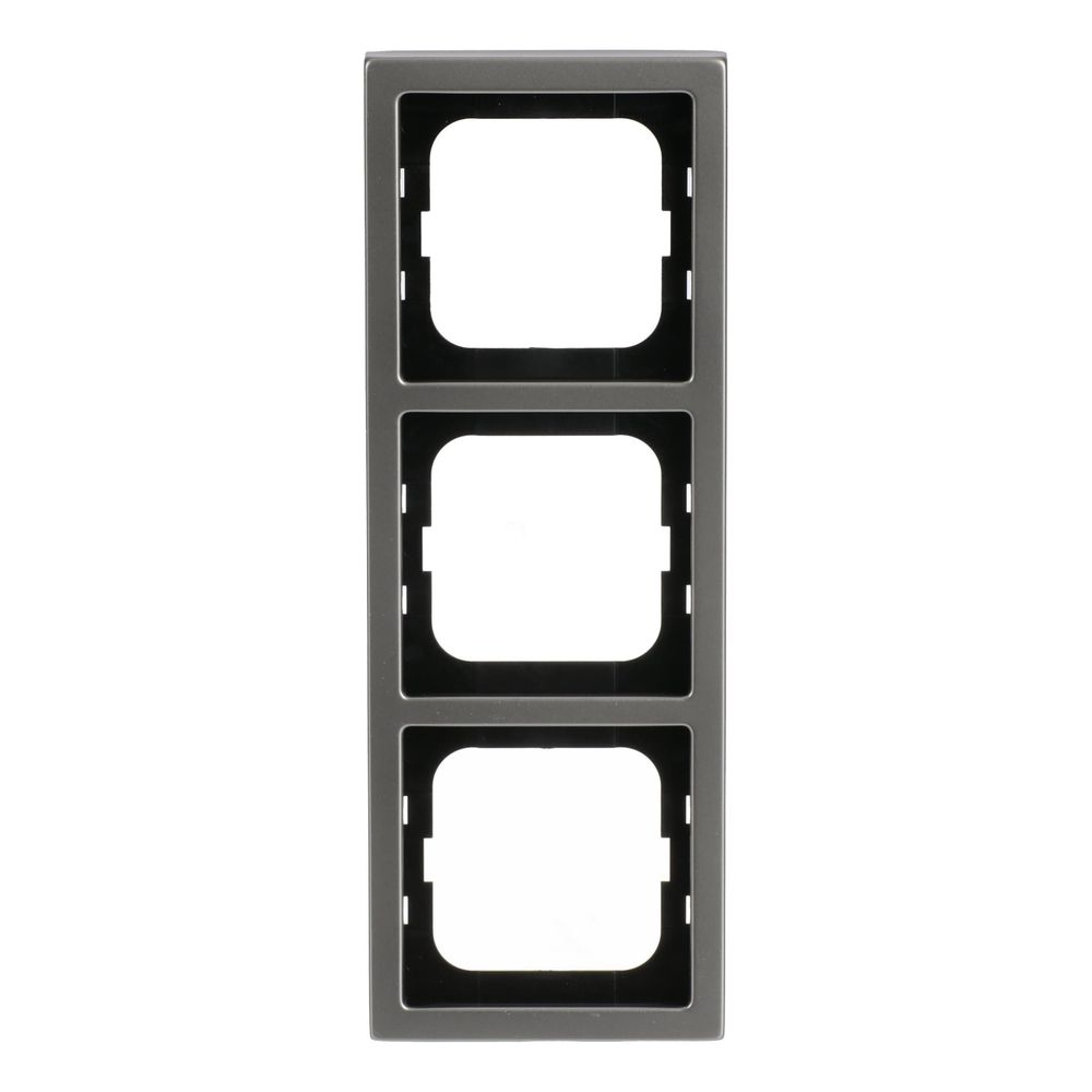 Busch Jäger Rahmen 3-fach Edelstahl 1723-866K pur edelstahl... BJ-2CKA001754A4319 4011395088371 (Abb. 1)