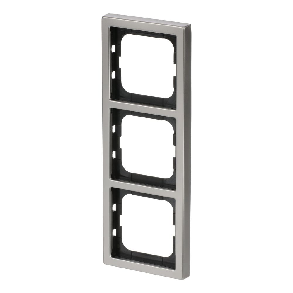 Busch Jäger Rahmen 3-fach Edelstahl 1723-866K pur edelstahl... BJ-2CKA001754A4319 4011395088371 (Abb. 2)