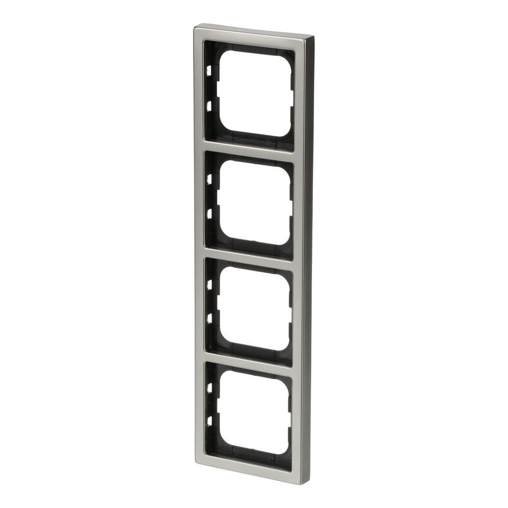 Busch Jäger pur edelstahl Rahmen 1724-866K 4fach Edelstahl... BJ-2CKA001754A4320 4011395088395 (Abb. 2)