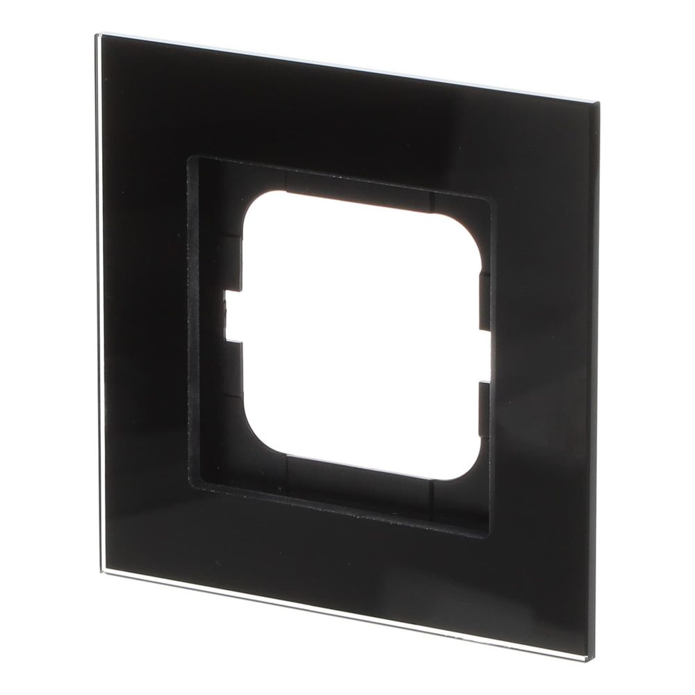 Busch Jäger carat Rahmen 1721-825 1fach Glas schwarz... BJ-2CKA001754A4322 4011395088913 (Abb. 2)