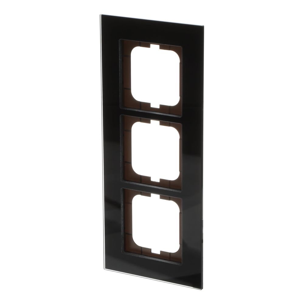 Busch Jäger carat Rahmen 1723-825 3fach Glas schwarz... BJ-2CKA001754A4324 4011395088937 (Abb. 2)
