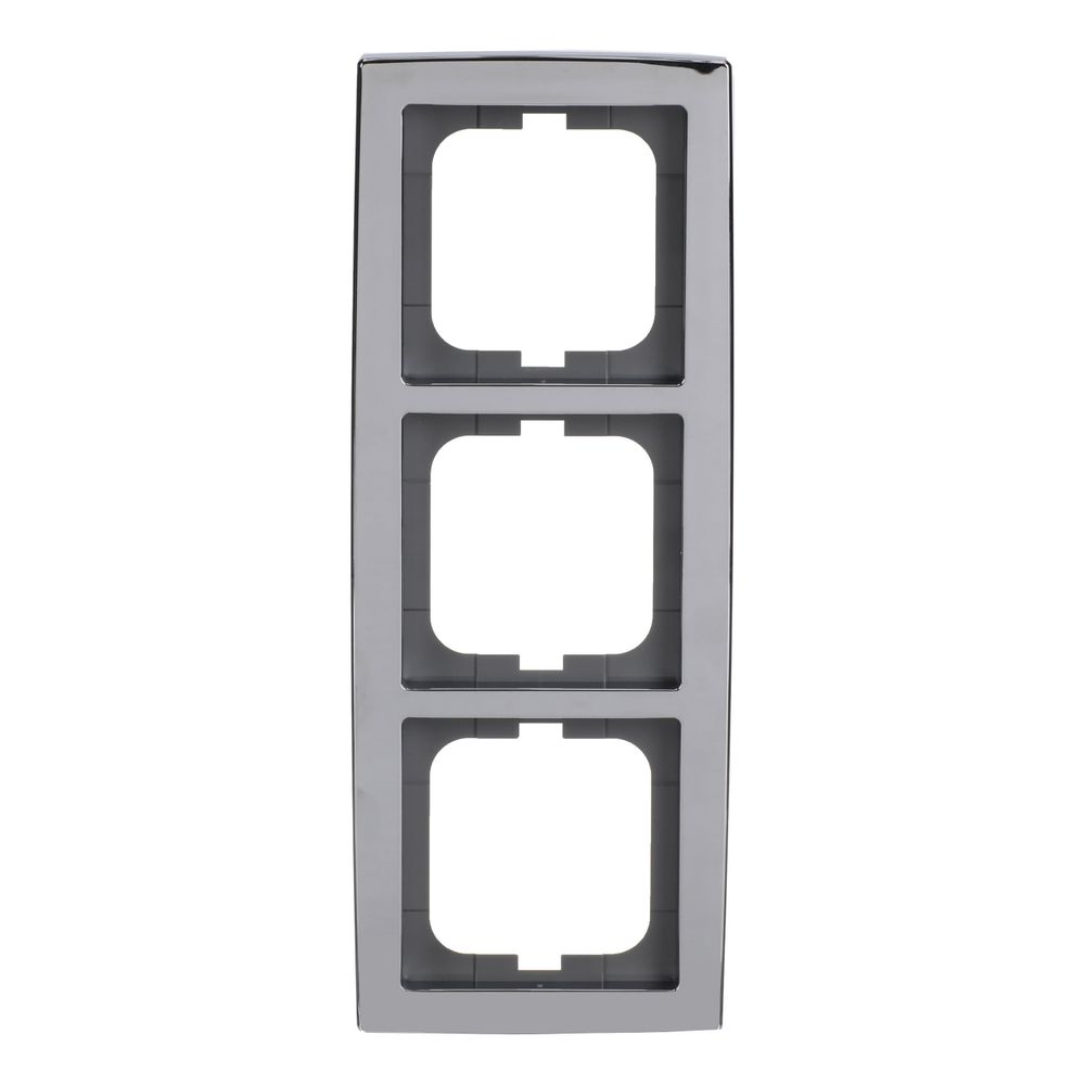 Busch Jäger Abdeckrahmen 3-fach chrom glanz 1723-80G für senkrechte und waagerechte... BJ-2CKA001754A4328 4011395113073 (Abb. 1)
