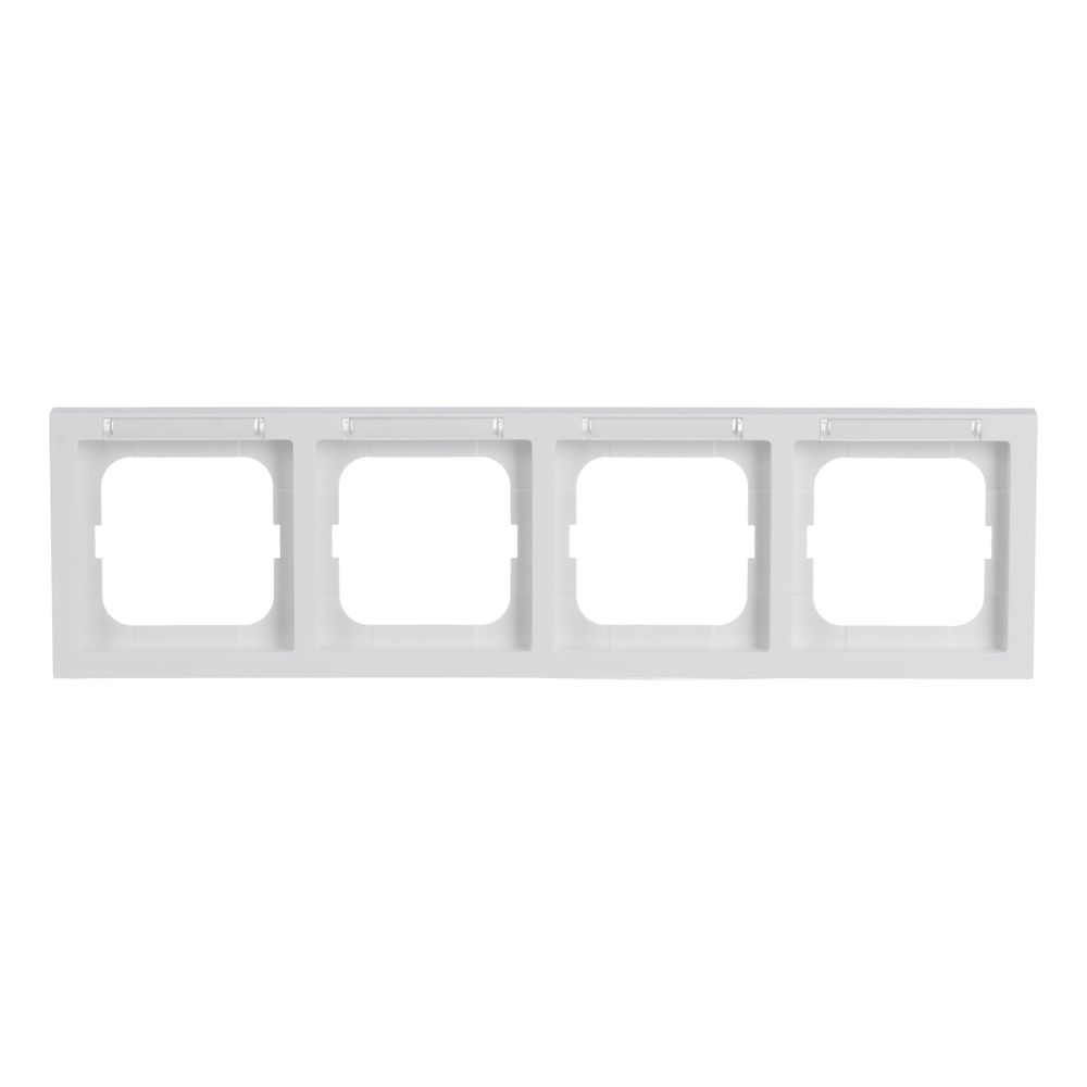 Busch Jäger future linear Abdeckrahmen 1734-184 NSK 4fach davos/studioweiß mit Sich... BJ-2CKA001754A4370 4011395124369 (Abb. 1)