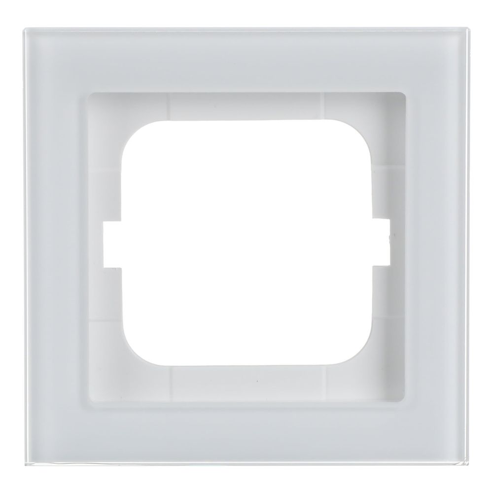 Busch Jäger Axcent Rahmen 1721-280 1fach weißglas... BJ-2CKA001754A4437 4011395156957 (Abb. 1)
