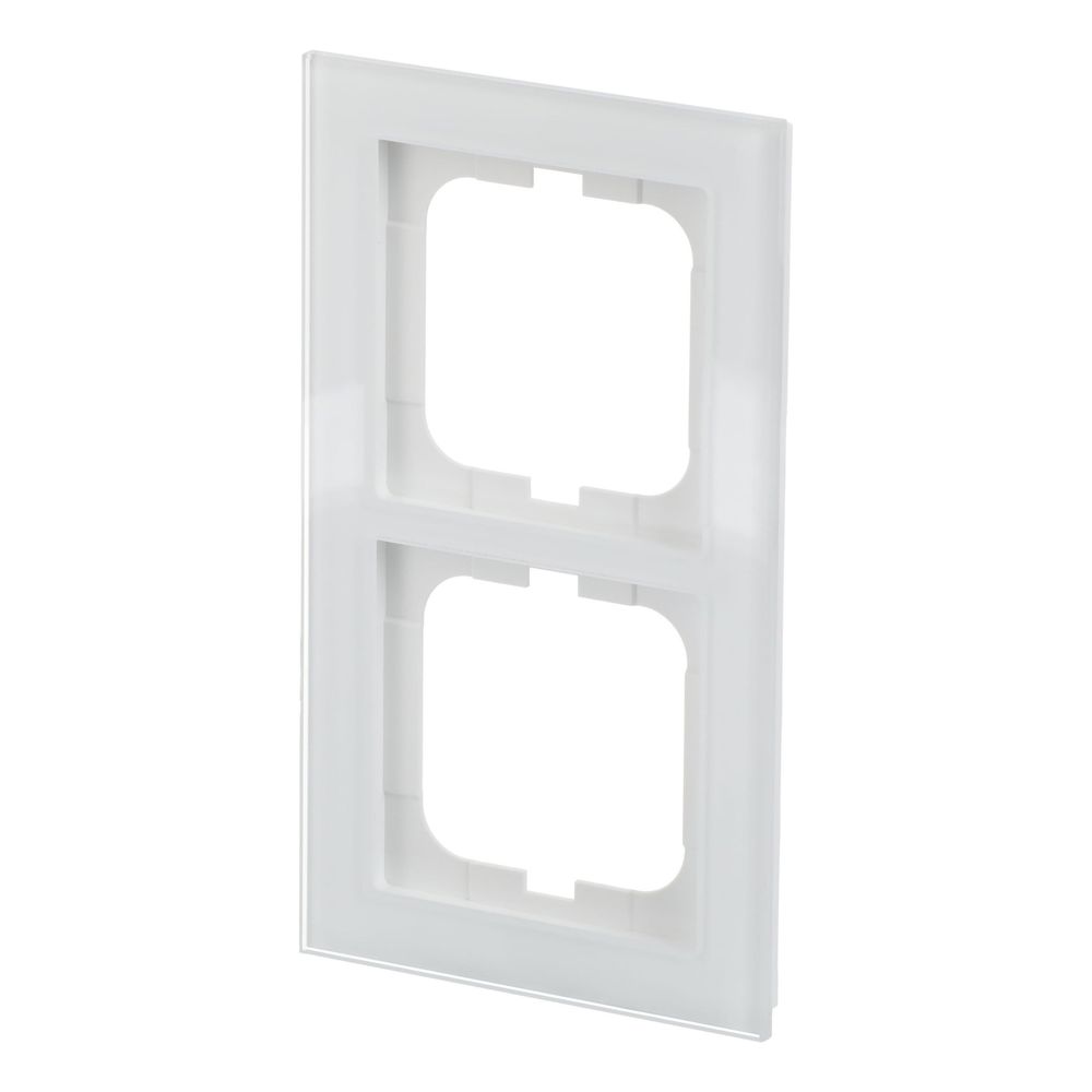 Busch Jäger Axcent Rahmen 1722-280 2fach weißglas... BJ-2CKA001754A4438 4011395156964 (Abb. 2)
