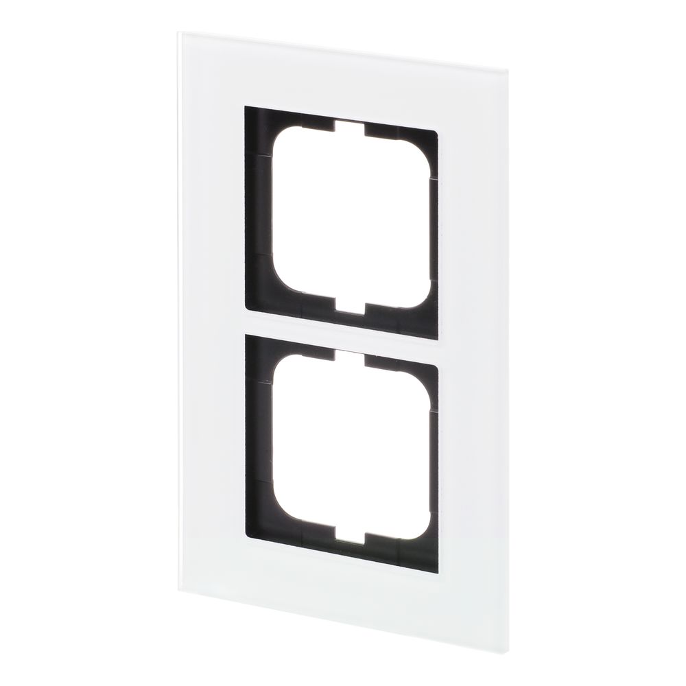Busch Jäger carat Rahmen 2-fach 1722-811 weißglas... BJ-2CKA001754A4443 4011395157022 (Abb. 2)