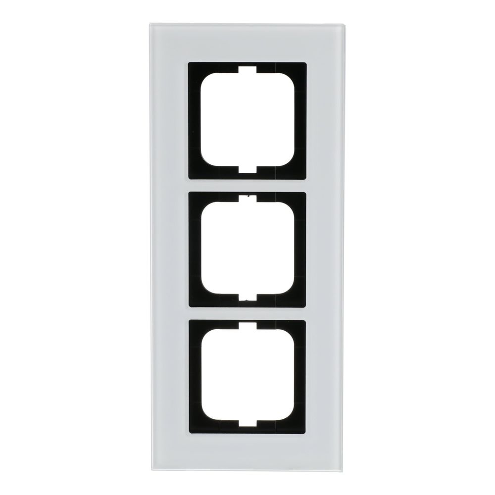 Busch Jäger Rahmen 3-fach UP weißglas 1723-811... BJ-2CKA001754A4444 4011395157039 (Abb. 1)