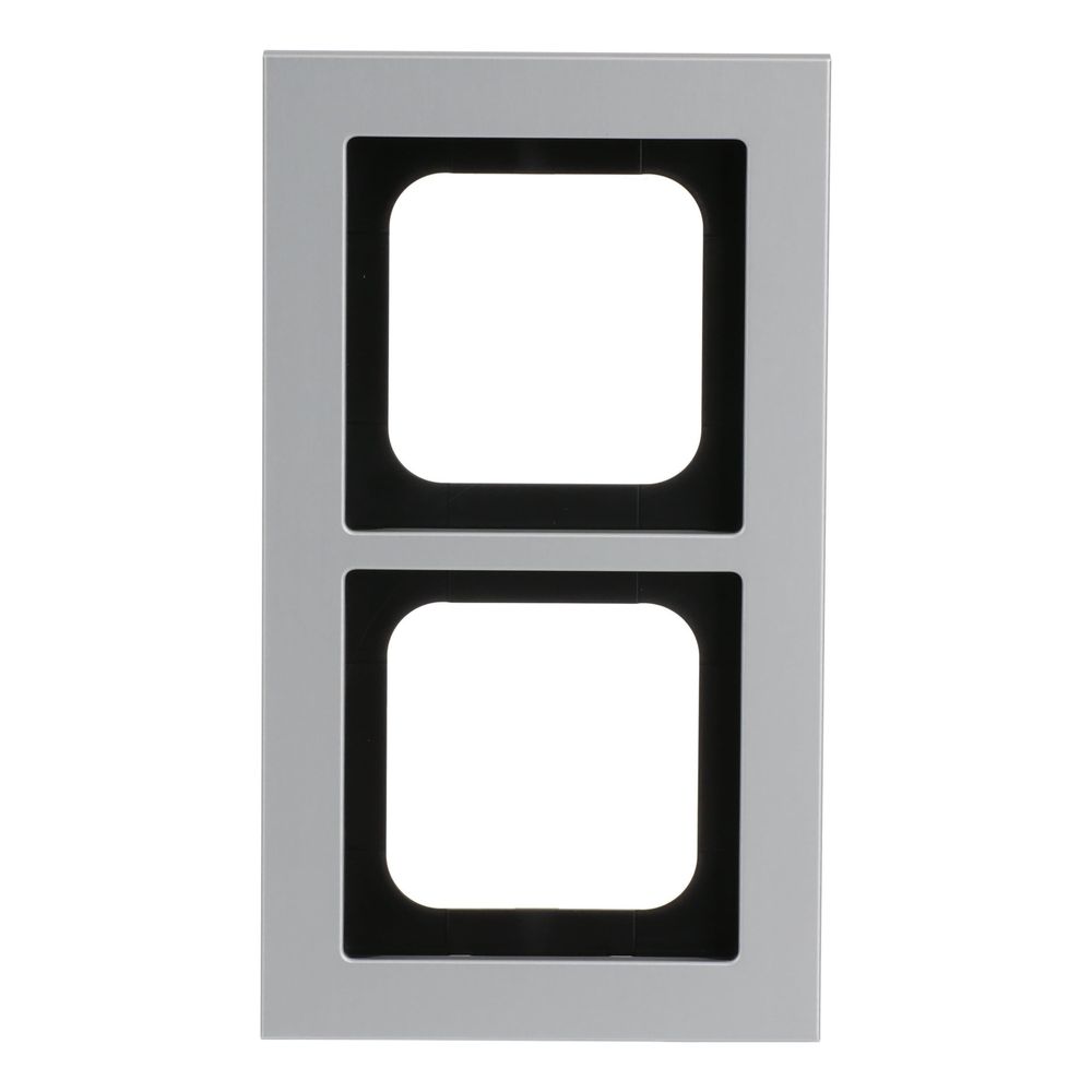 Busch Jäger Abdeckrahmen titan 1722-276 Busch-axcent 2-fach... BJ-2CKA001754A4694 4011395259016 (Abb. 1)