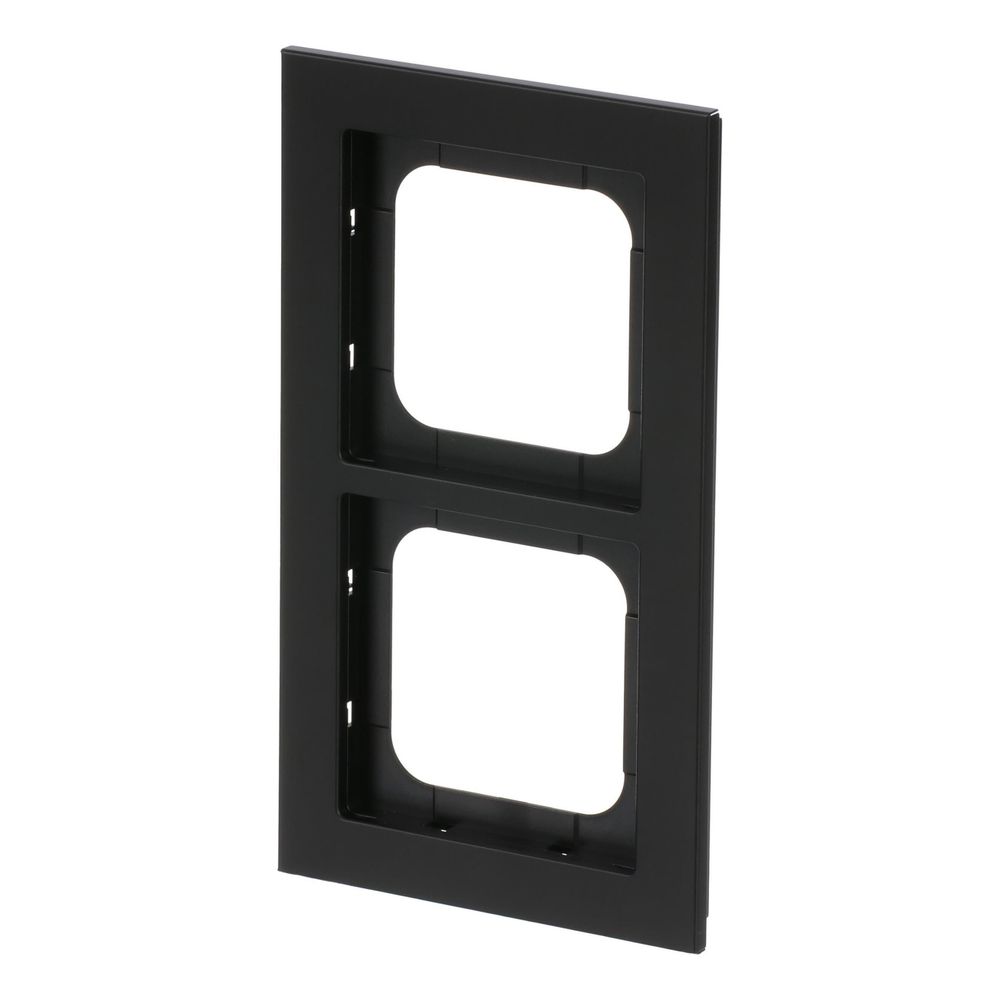 Busch Jäger Abdeckrahmen schwarz matt 1722-275 Busch-axcent Rahmen 2fach... BJ-2CKA001754A4704 4011395259122 (Abb. 2)