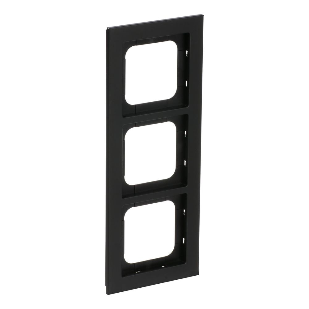 Busch Jäger Abdeckrahmen schwarz matt 1723-275 3-fach Busch-axcent pur... BJ-2CKA001754A4705 4011395259139 (Abb. 3)