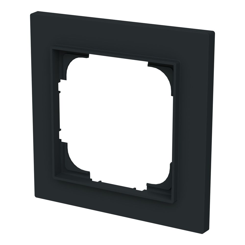 Busch Jäger Abdeckrahmen 1-fach schwarz 1721-45M matt Busch-art linear... BJ-2CKA001754A4840 4011395320990 (Abb. 2)