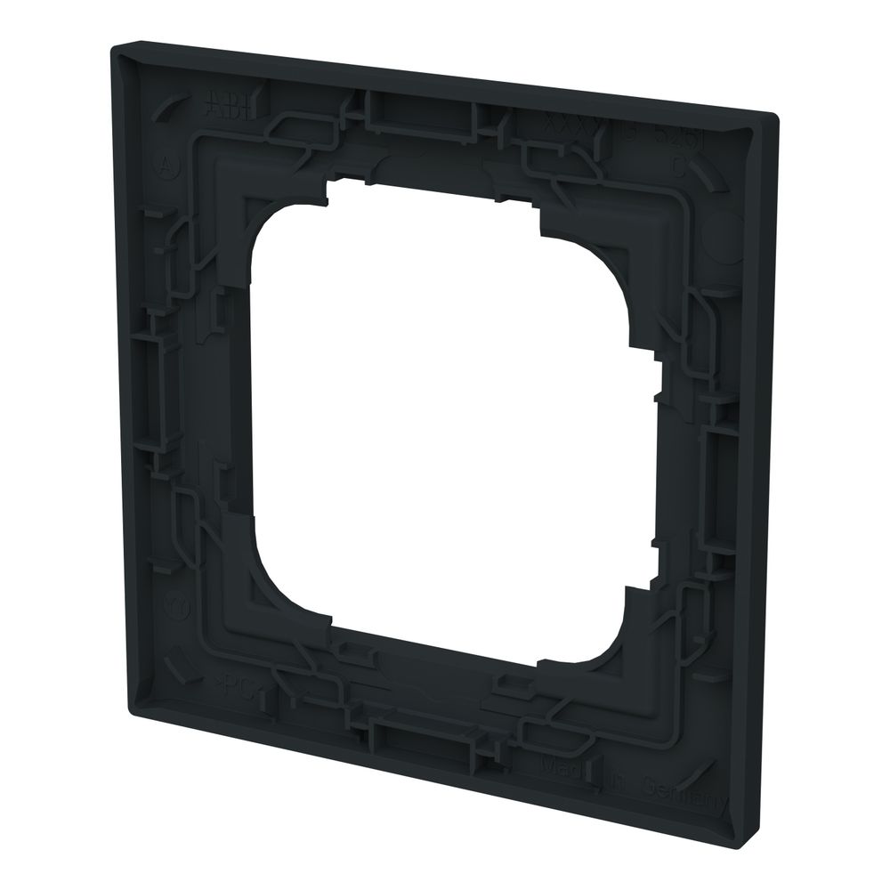 Busch Jäger Abdeckrahmen 1-fach schwarz 1721-45M matt Busch-art linear... BJ-2CKA001754A4840 4011395320990 (Abb. 3)