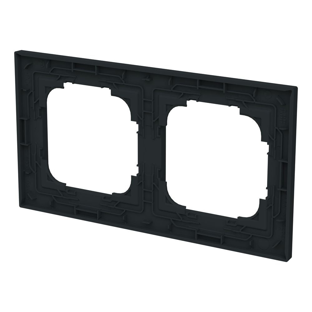 Busch Jäger Abdeckrahmen 2-fach schwarz 1722-45M matt Busch-art linear... BJ-2CKA001754A4848 4011395321072 (Abb. 4)