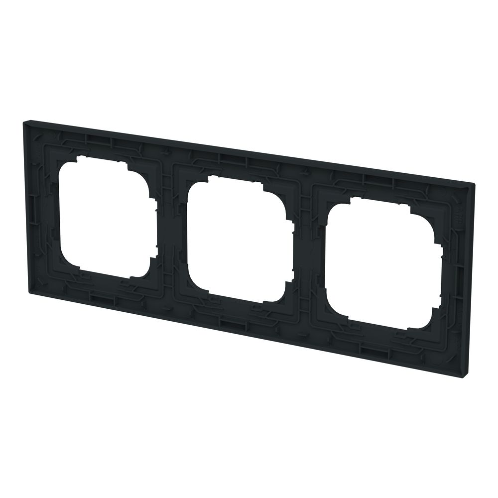 Busch Jäger Abdeckrahmen 3-fach schwarz 1723-45M matt... BJ-2CKA001754A4856 4011395321157 (Abb. 4)