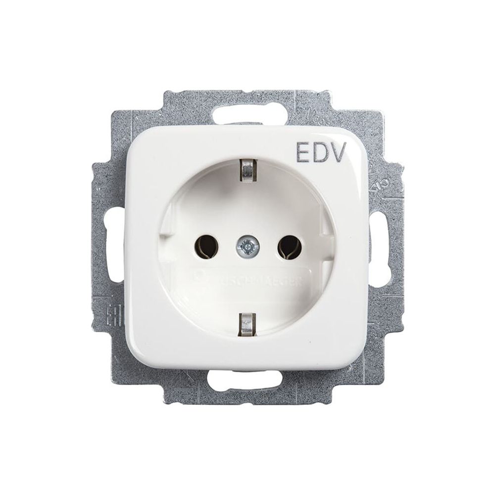 Busch Jäger Reflex SI Schuko Kombi 20EUC/DV-214 Steckdosen-Einsatz EDV alpinweiss... BJ-2CKA002011A3074 4011395640203 (Abb. 1)