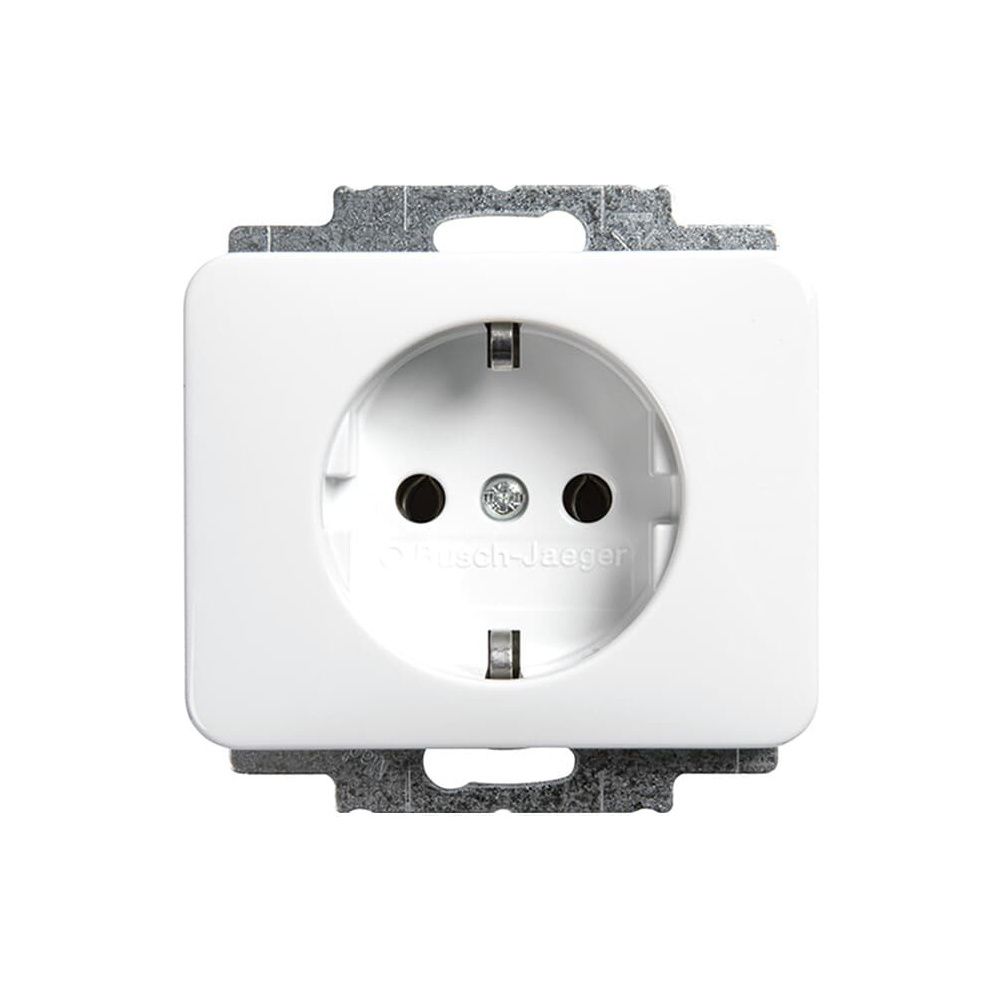 Busch Jäger alpha nea Schuko Kombi 20EUC-24G alabaster studioweiss hochglanz... BJ-2CKA002011A3124 4011395692103 (Abb. 1)