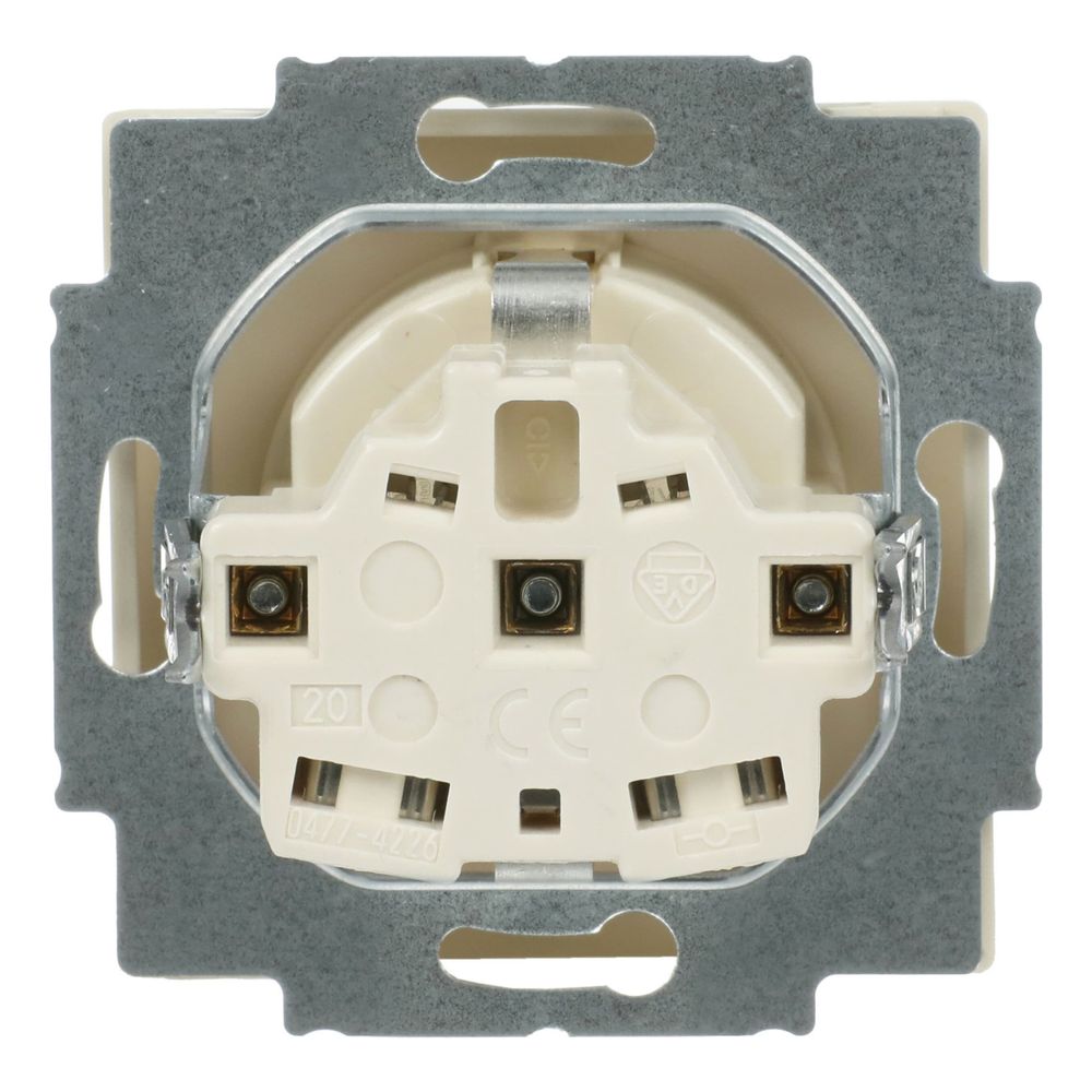 Busch Jäger Schuko Kombi 20EUC-82 savanne/ews solo future Steckdosen-Einsatz 250V 1... BJ-2CKA002011A3721 4011395995242 (Abb. 4)