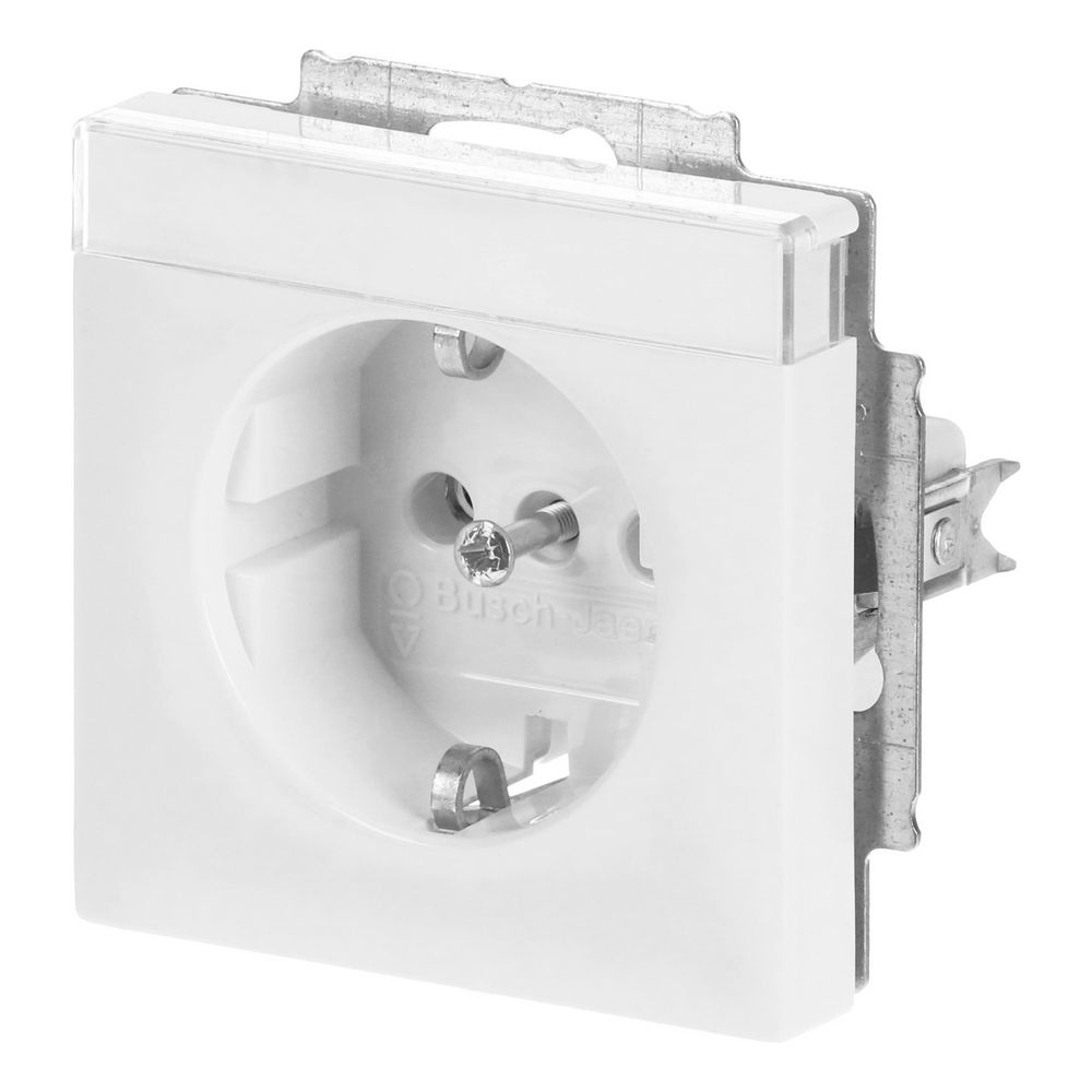 Busch Jäger carat Schuko Kombi 20EUN-84 Schriftfeld davos/studioweiss 60,2x9,2mm... BJ-2CKA002011A3727 4011395996256 (Abb. 2)