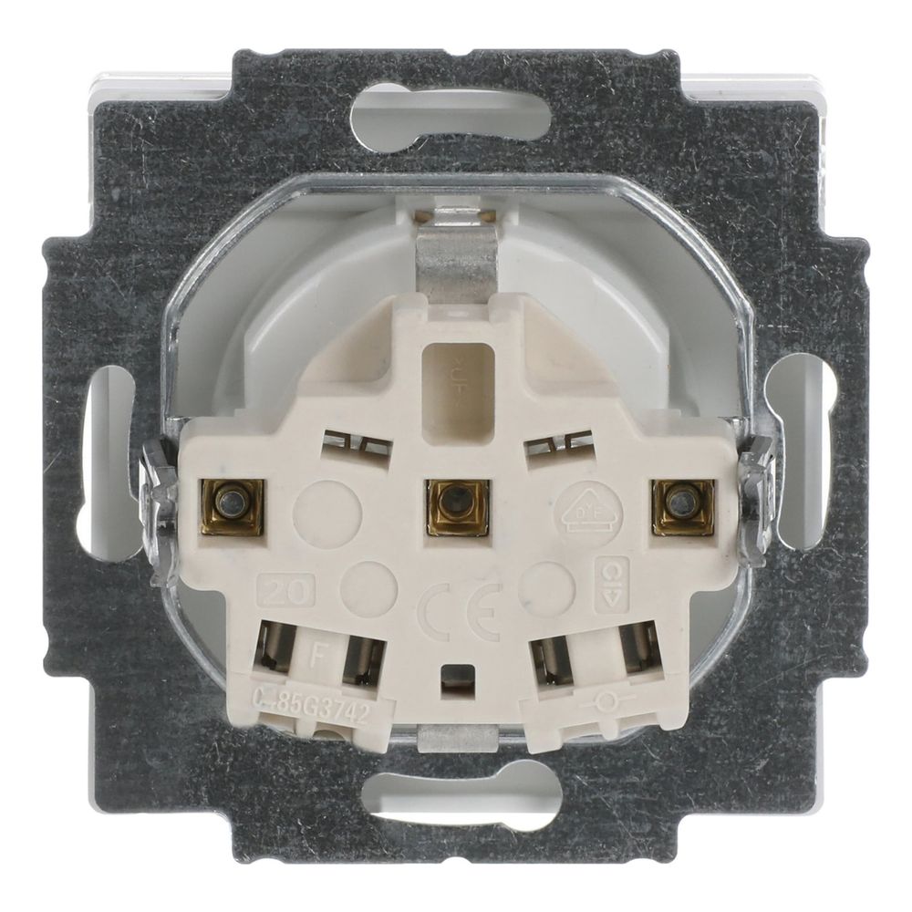 Busch Jäger carat Schuko Kombi 20EUN-84 Schriftfeld davos/studioweiss 60,2x9,2mm... BJ-2CKA002011A3727 4011395996256 (Abb. 4)