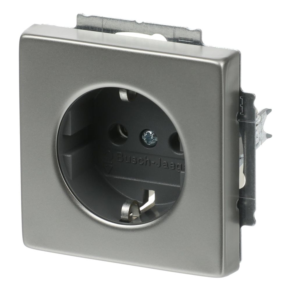 Busch Jäger pur edelstahl Schuko Kombi 20EUC-866 Edelstahl... BJ-2CKA002011A3850 4011395086889 (Abb. 2)