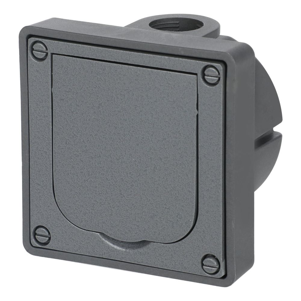 Busch Jäger UPWG Aluminium Schuko 20 EFDB2 Steckdose für Wandeinbau mit 2 Einführun... BJ-2CKA002011A3871 4011395107614 (Abb. 2)