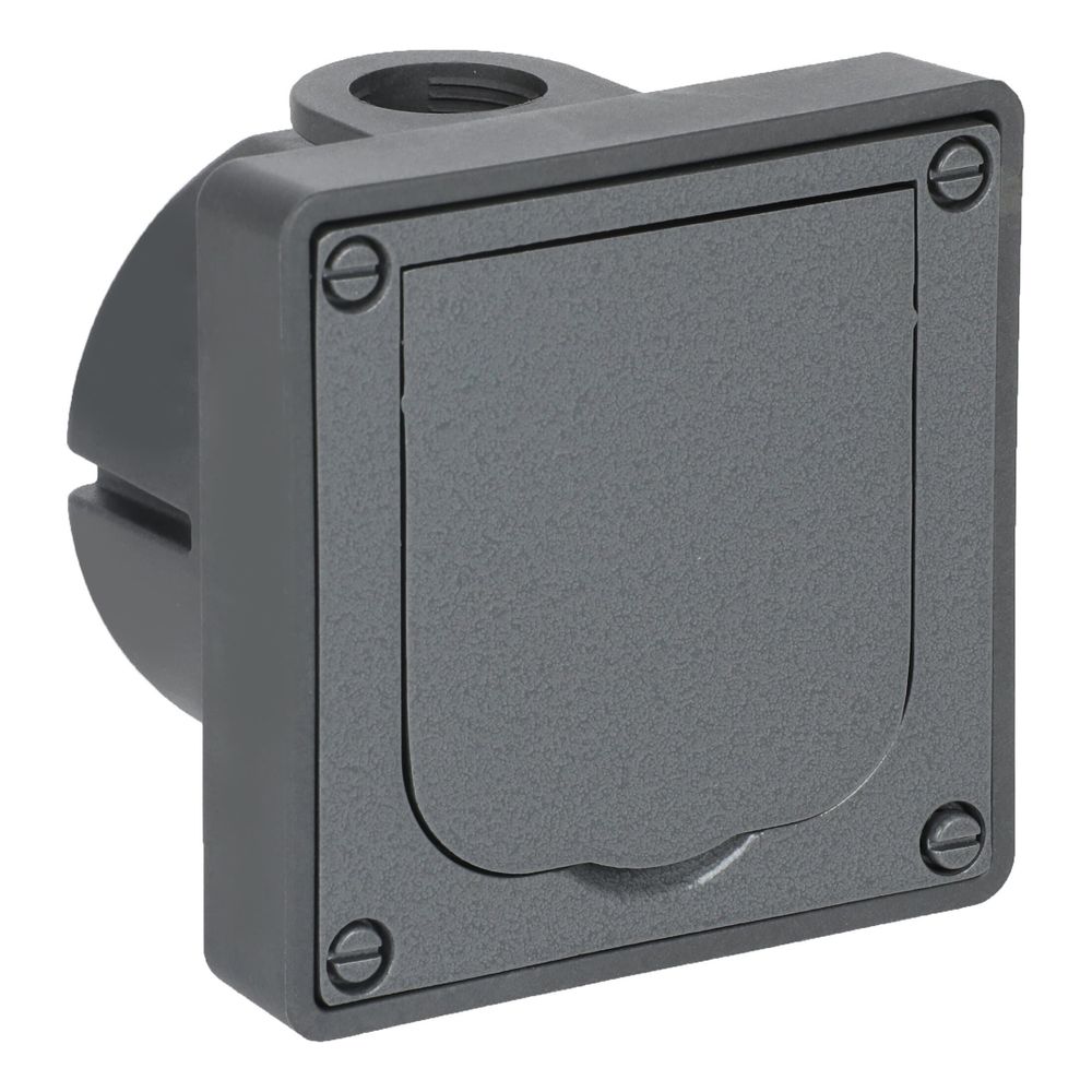 Busch Jäger UPWG Aluminium Schuko 20 EFDB2 Steckdose für Wandeinbau mit 2 Einführun... BJ-2CKA002011A3871 4011395107614 (Abb. 3)