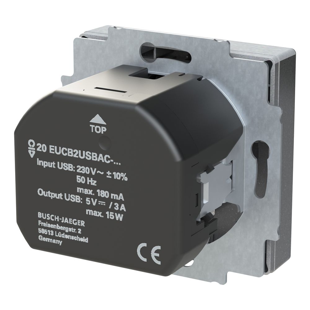 Busch Jäger SCHUKO USB-A+C 20 EUCB2USBAC-83 Steckdose... BJ-2CKA002011A6304 4011395329313 (Abb. 3)