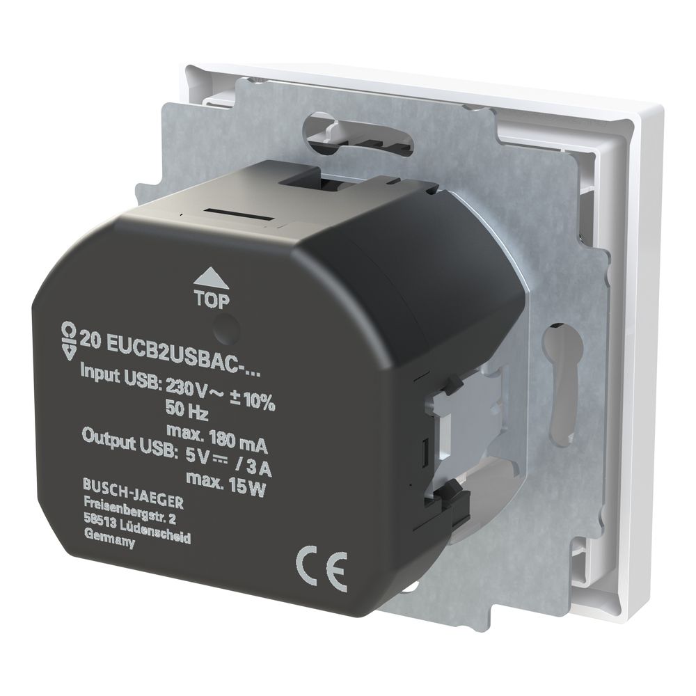 Busch Jäger SCHUKO-USB-A+C 20 EUCB2USBAC-44G Steckdose Safety... BJ-2CKA002011A6316 4011395329436 (Abb. 3)