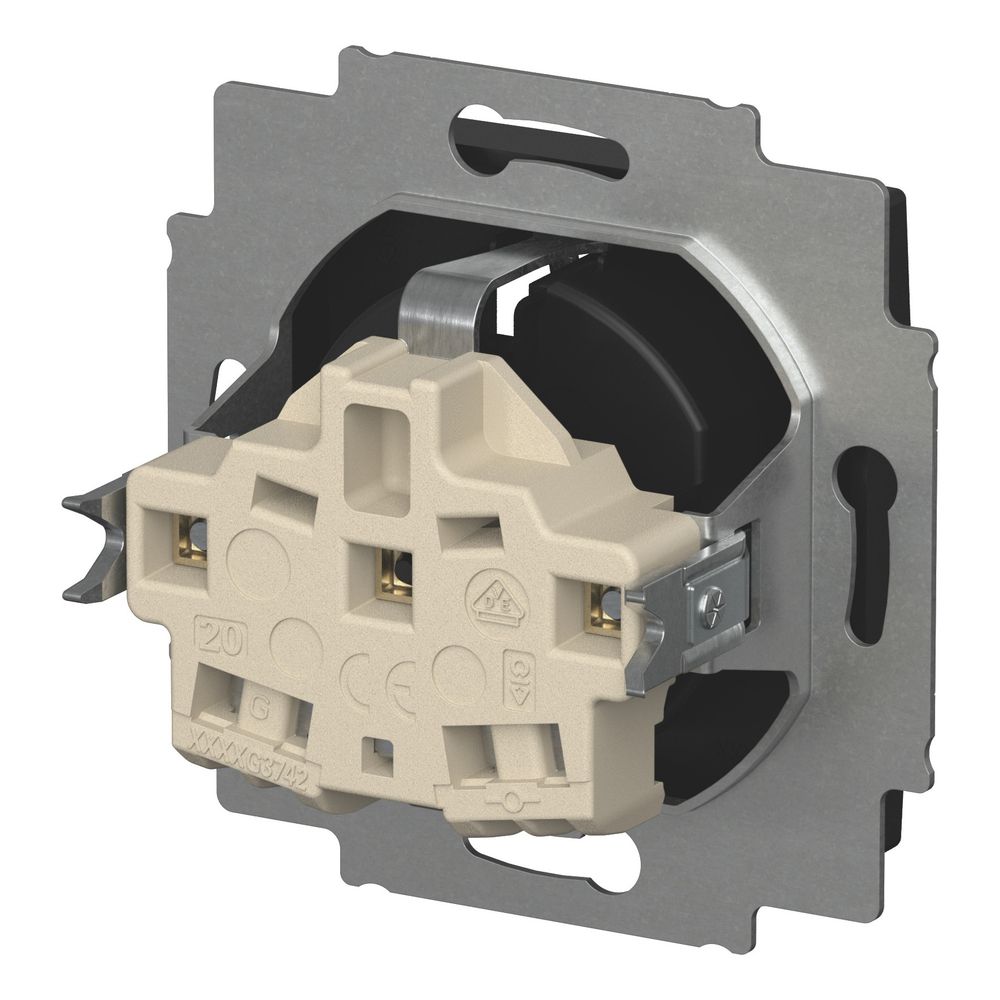 Busch Jäger SCHUKO Steckdosen-Einsatz 20 EUC-915 schwarz matt Busch-balance SI... BJ-2CKA002011A6341 4011395360491 (Abb. 3)