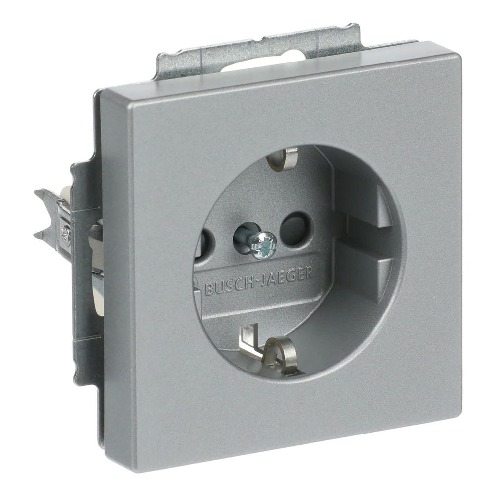 Busch Jäger future linear Schuko Kombi 20EUCKS-83 alusilber Steckdosen mit erh. Ber... BJ-2CKA002013A5272 4011395074947 (Abb. 3)